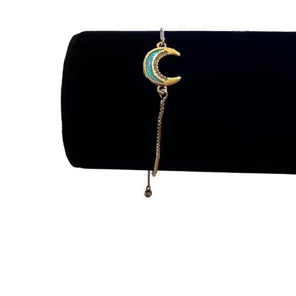 New Eye Candy Los Angeles Delicate CZ Crescent Moon Adjustable Tie Brace… - Picture 2 of 4